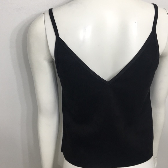 2/$18 New Zara Basic Black Suede Tank Top Small - Picture 2 of 9
